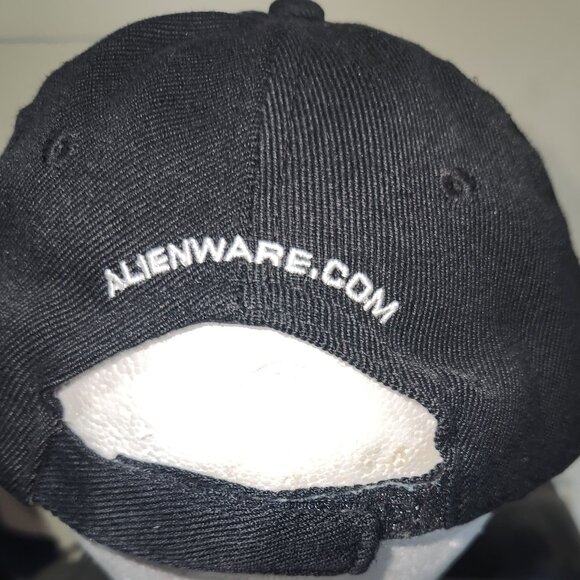 Black Alienware Hat, Velcro Adjustable - Picture 2 of 2